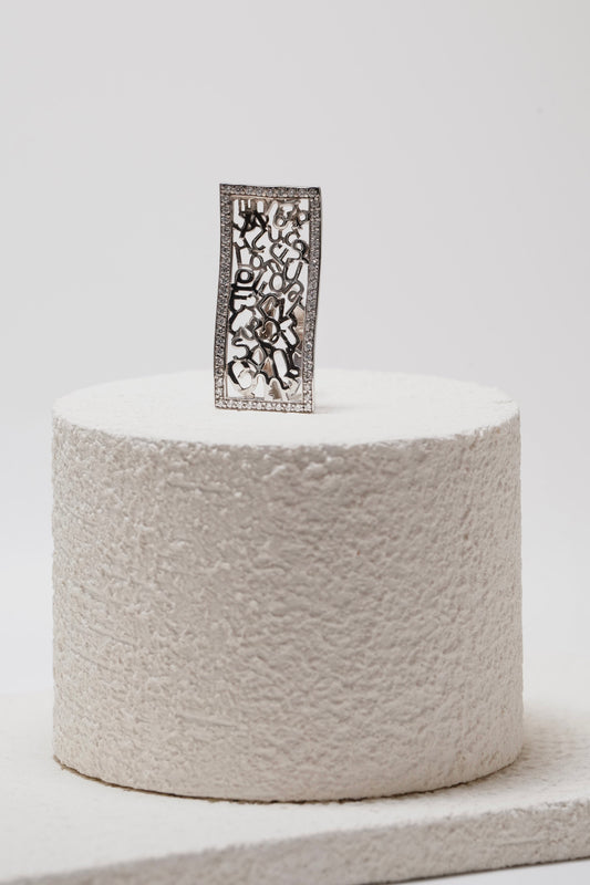 Silver Alphabet Ring