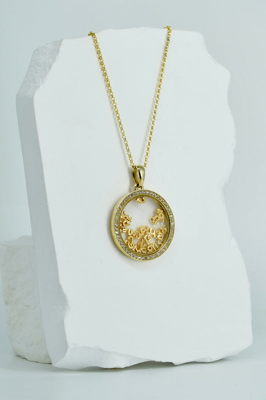 Alphabet Moving Letters Necklace