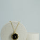 Alphabet Onyx Gold Plated Pendant