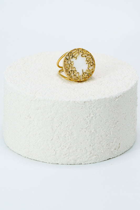 Alphabet Sun Ring