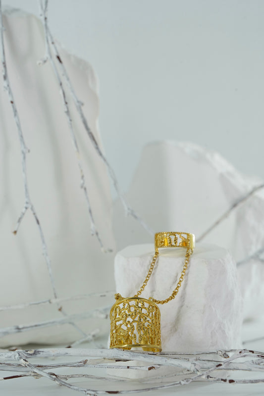 Alphabet Chain Ring