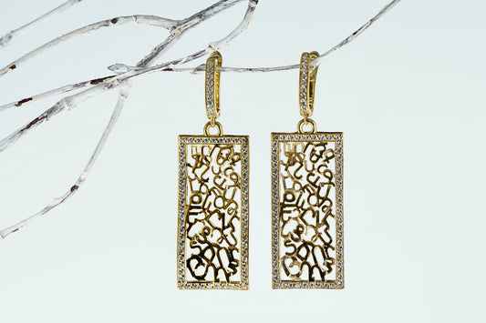 Armenian Alphabet Earrings