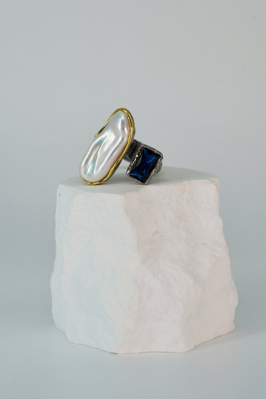 Pearl Ring Blue