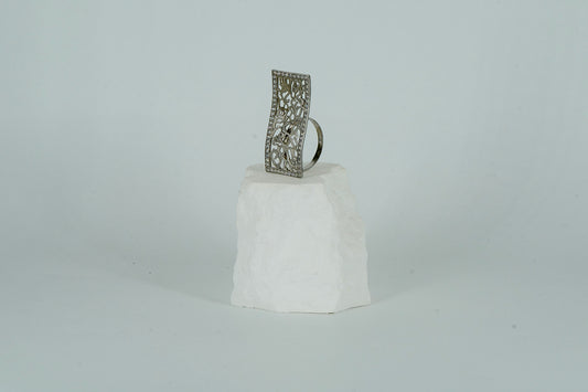 Silver Alphabet Ring