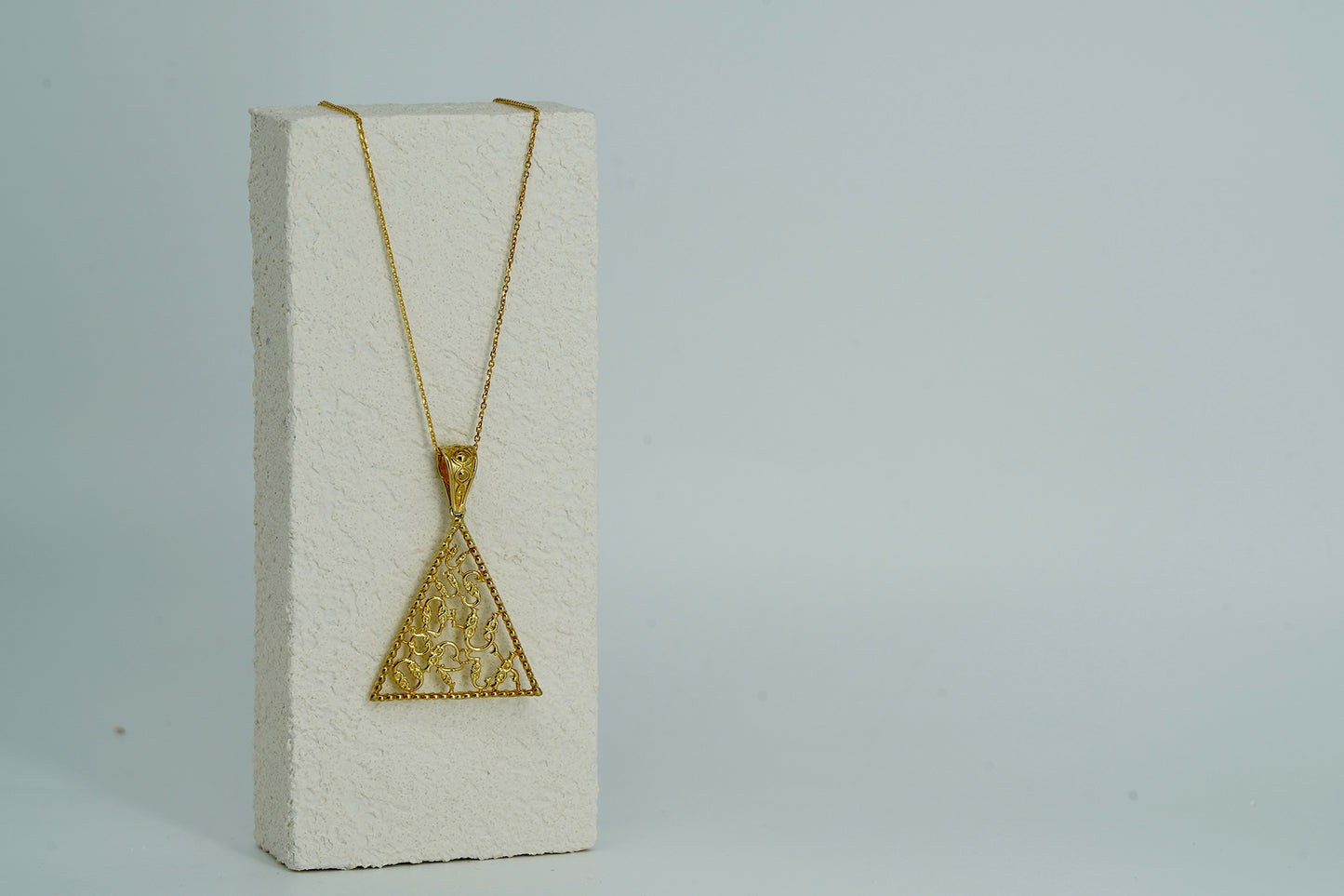 Triangle Alphabet Pendant