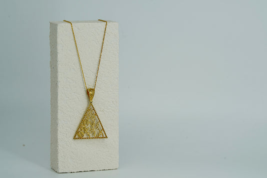 Triangle Alphabet Pendant