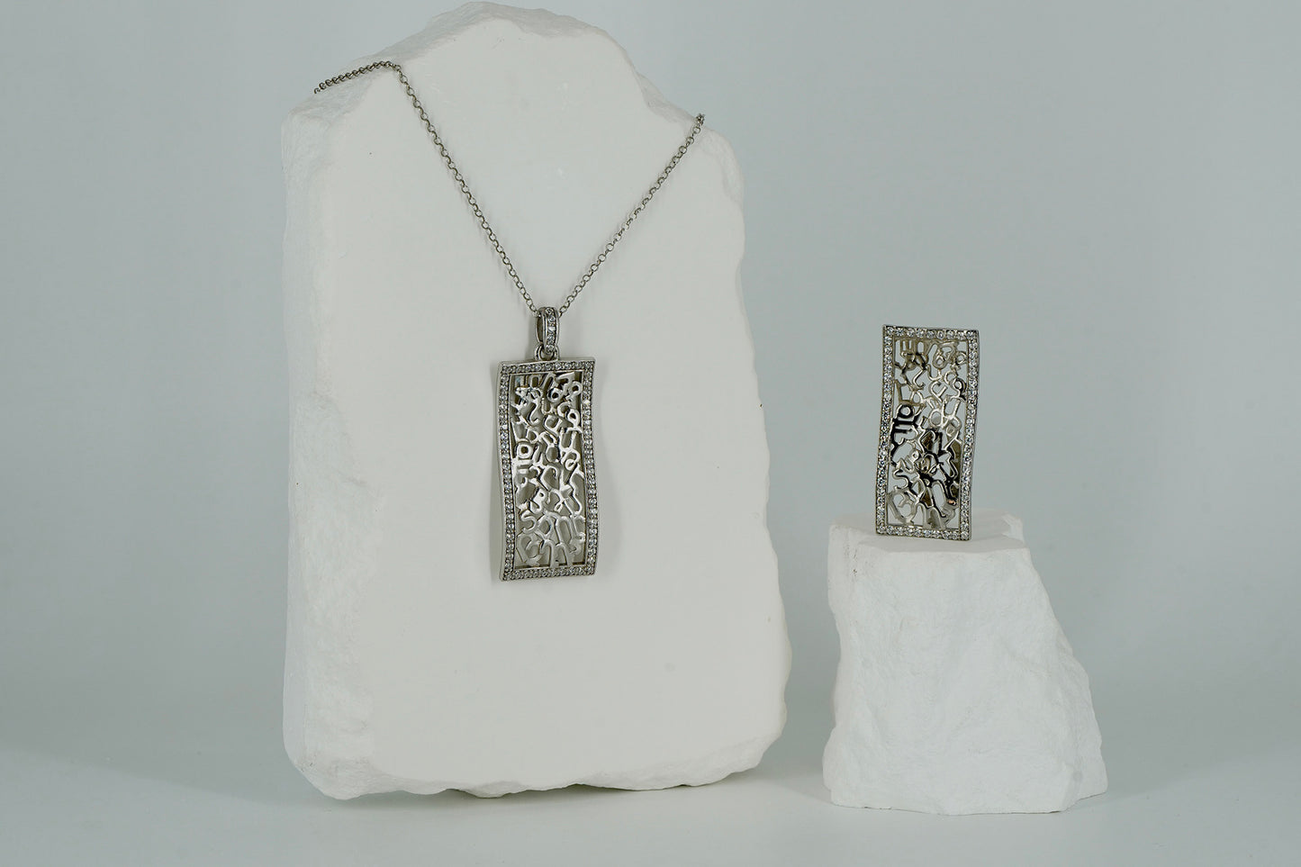 Vertical Alphabet Silver Set