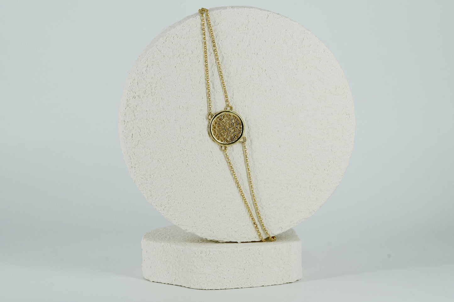 Alphabet Silver Gold-plated Bracelet