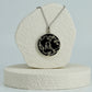 Black Onyx Silver Initial Necklace