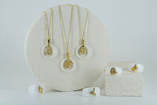 Ceramic Silver Gold Plated Set
