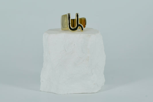 Initial Gold Ring