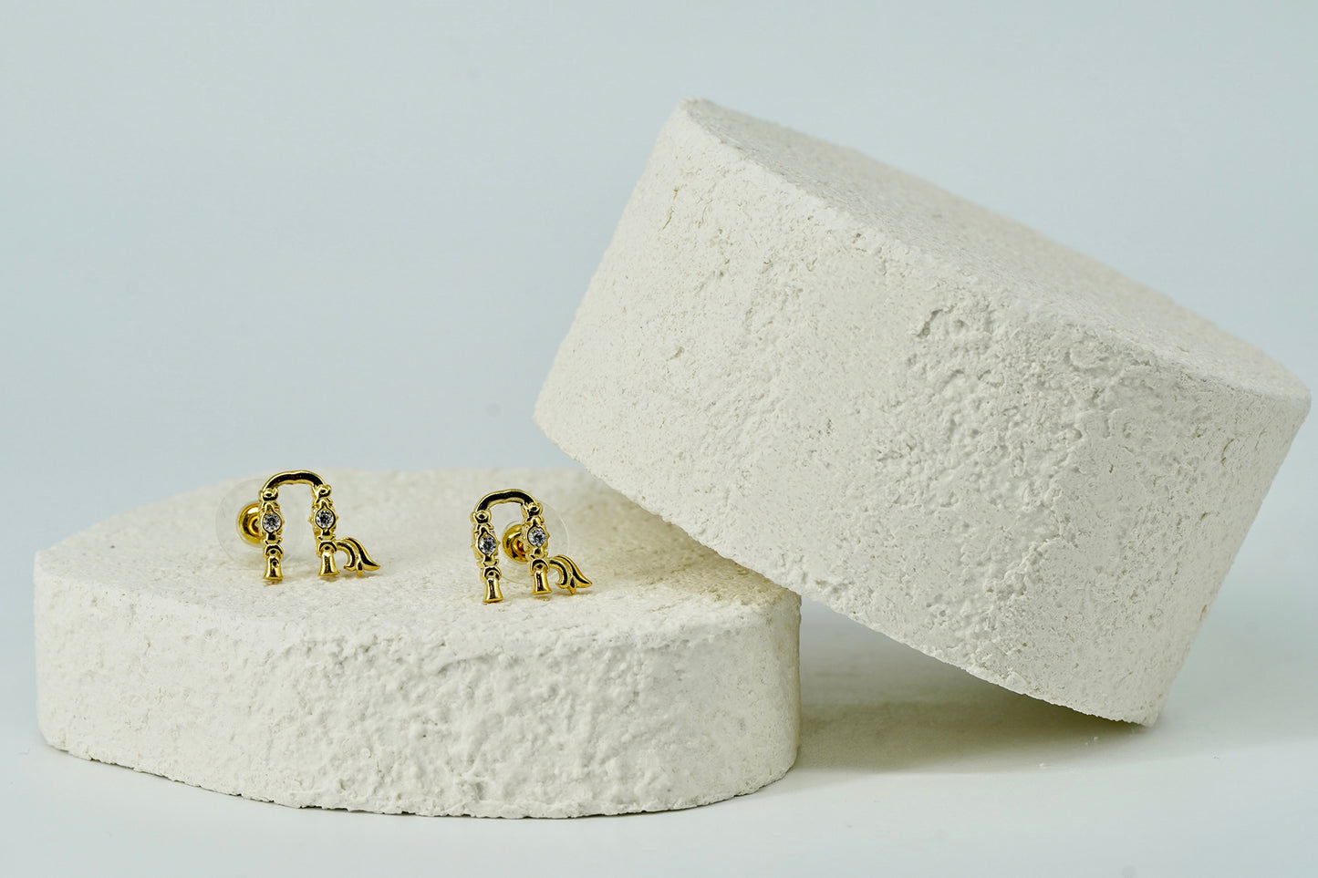 Gold Plated Initial Earring