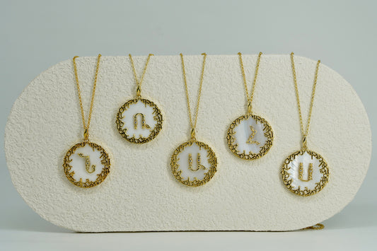 Sadaf Initial Necklace