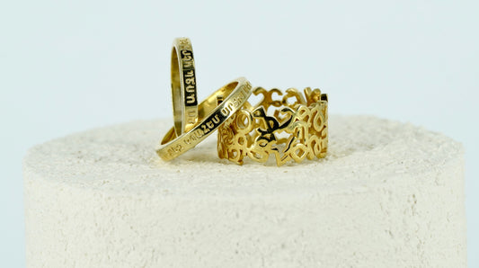Unique 3 Layer Ring Golden